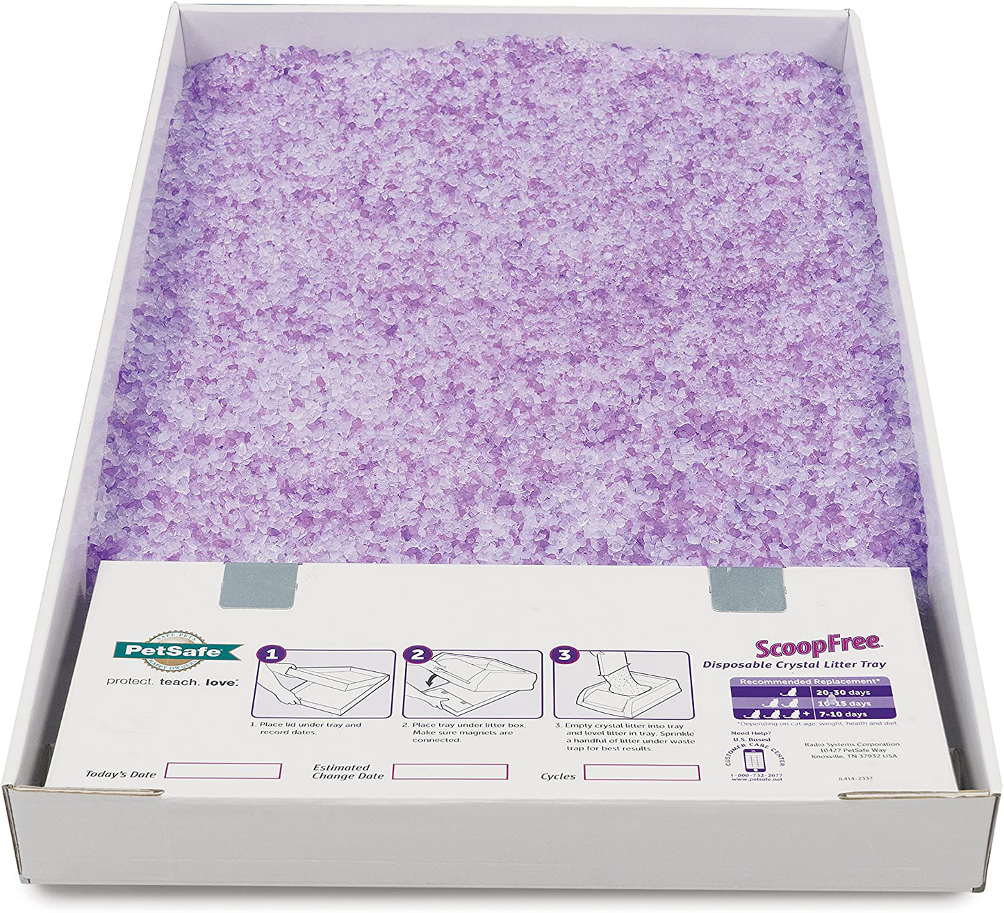 Scoopfree Lavender Crystals Litter Trays - 1 Pack Animals & Pet Supplies > Pet Supplies > Cat Supplies > Cat Litter Box Mats ScoopFree   