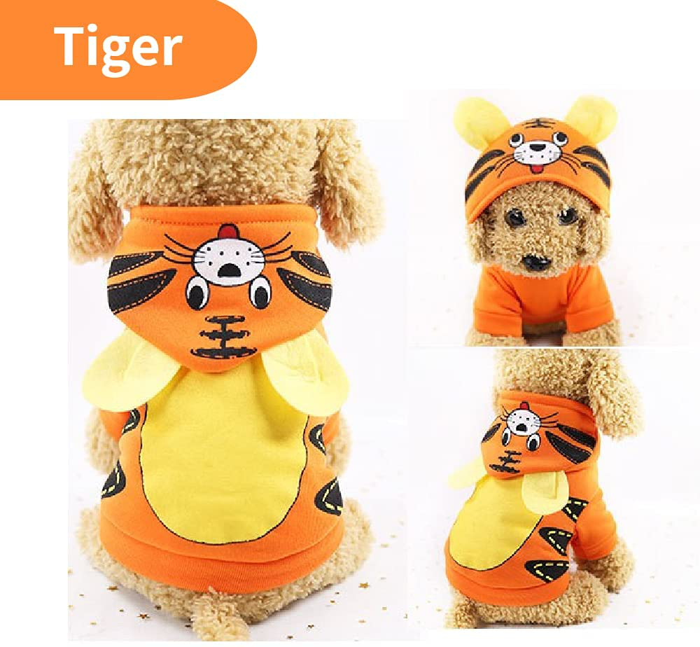  Sweater Dog Clothes Hoodie- Coat Dog for Cats Puppy Outerwear  Cute Outfit Jacket Dogs Shape Largr Weather Small Pet Warm Cold Pet Clothes  Cute Puppy Xx Small Tea Cup Puppy