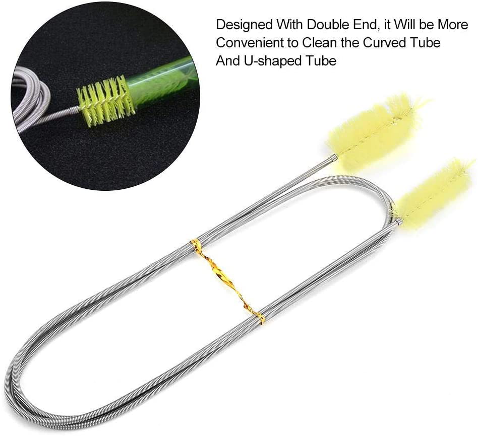 Caution Stainless Flexible Cleaning Brush Double Ended Canister Filter Tube Hose Pipe Clean for Fish Tank Aquarium Animals & Pet Supplies > Pet Supplies > Fish Supplies > Aquarium Cleaning Supplies caution   
