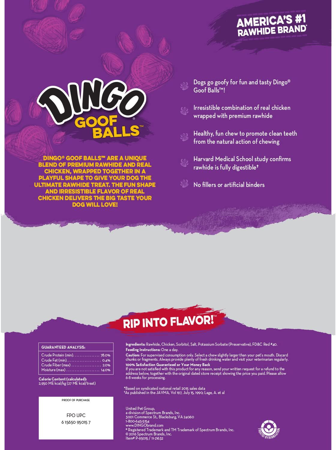 Dingo Goof Balls, Chicken, 4.2 Ounce (Pack of 6) Animals & Pet Supplies > Pet Supplies > Dog Supplies > Dog Treats Dingo   