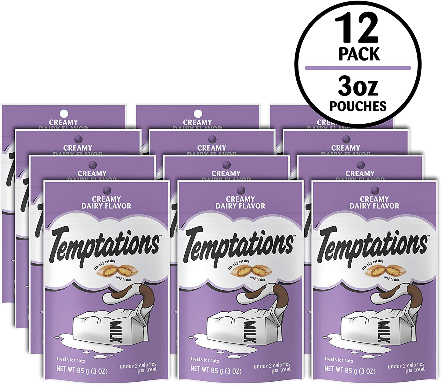 TEMPTATIONS Classic Crunchy and Soft Cat Treats, 3 Oz. (12 Packs and Single Packs) Animals & Pet Supplies > Pet Supplies > Cat Supplies > Cat Treats Whiskas   