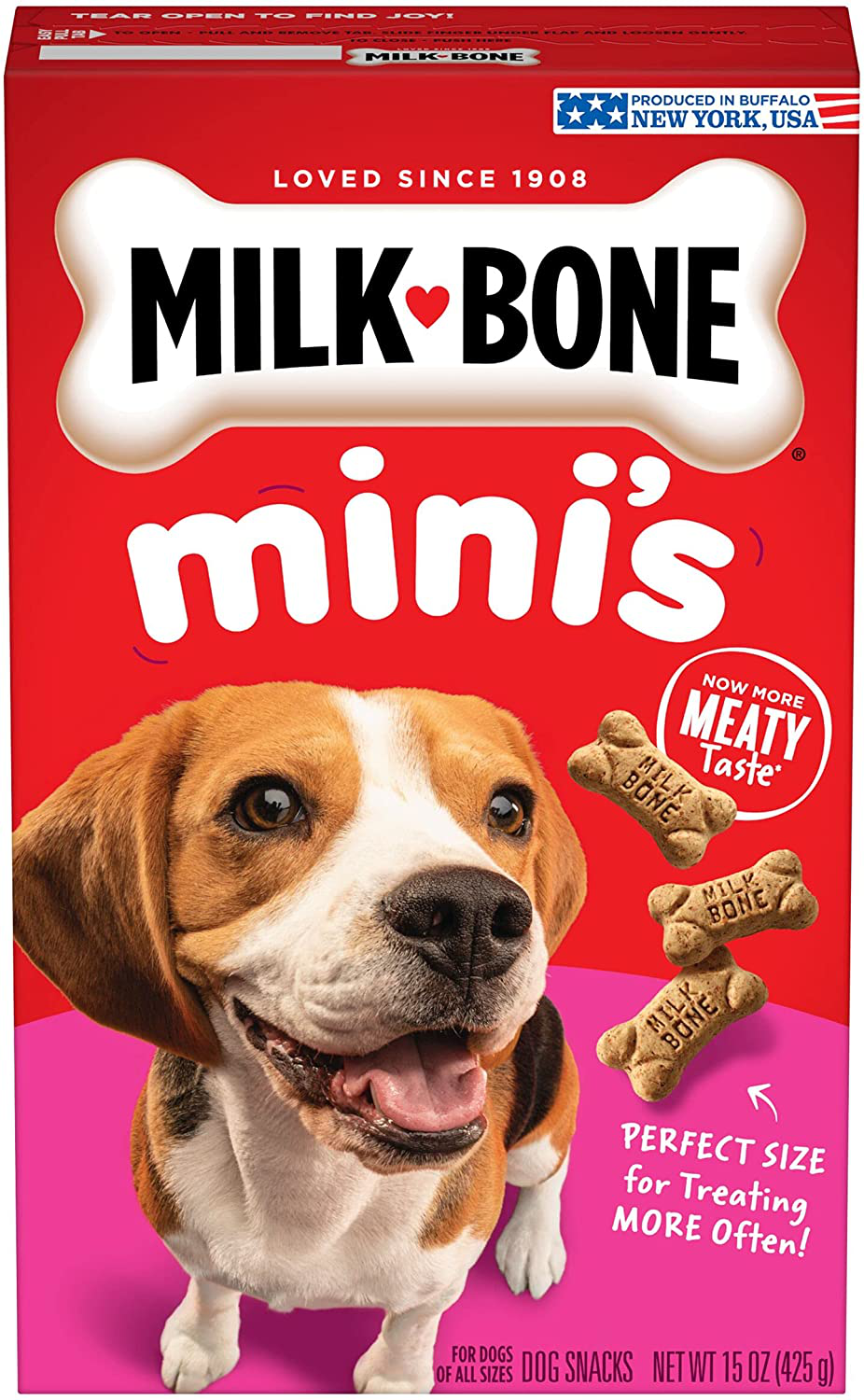Milk-Bone Original Dog Treat Biscuits, Crunchy Texture Helps Clean Teeth Animals & Pet Supplies > Pet Supplies > Dog Supplies > Dog Treats Milk-Bone Mini 15 Ounce (Pack of 6) 