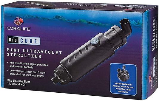 Coralife Biocube Ultraviolet Sterilizer Mini, 5 Watt UV Lamp Animals & Pet Supplies > Pet Supplies > Fish Supplies > Aquarium Filters Coralife   