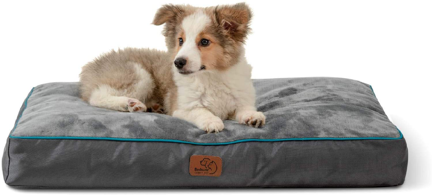Bedsure Waterproof Dog Beds for Large Dogs - Large Dog Bed with Washable Cover, Pet Bed Mat Pillows for Medium, Extra Large Dogs Animals & Pet Supplies > Pet Supplies > Dog Supplies > Dog Beds Bedsure Comfy Pet Grey Medium 