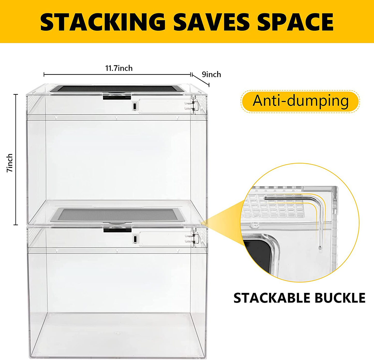 Reptile PC Glass Terrarium - Amphibians Tank Starter Kits, Acrylic anti Breakage 12X9X7 Inch, Top Sliding Door Screen Ventilation Mini Habitat Cages, Hygrometer, Hide Cave, Vines, Tweezer, Sprayer Animals & Pet Supplies > Pet Supplies > Reptile & Amphibian Supplies > Reptile & Amphibian Habitat Accessories HELIME   