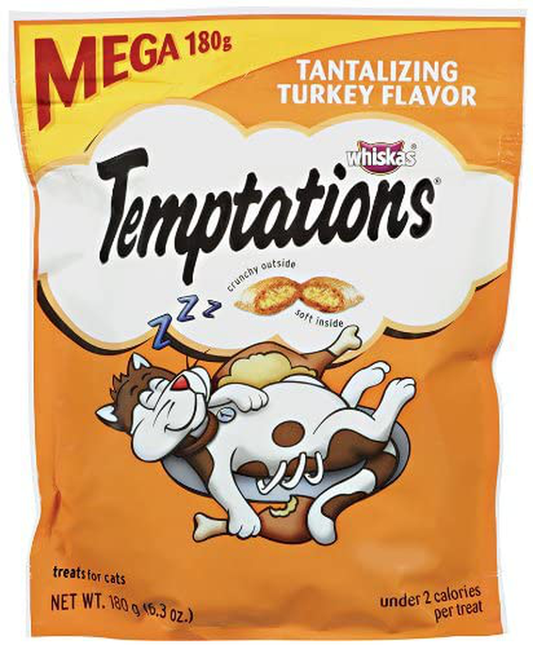 Temptations Classic Treats for Cats Tantalizing Turkey Flavor 6.3 Ounces (Pack of 5)