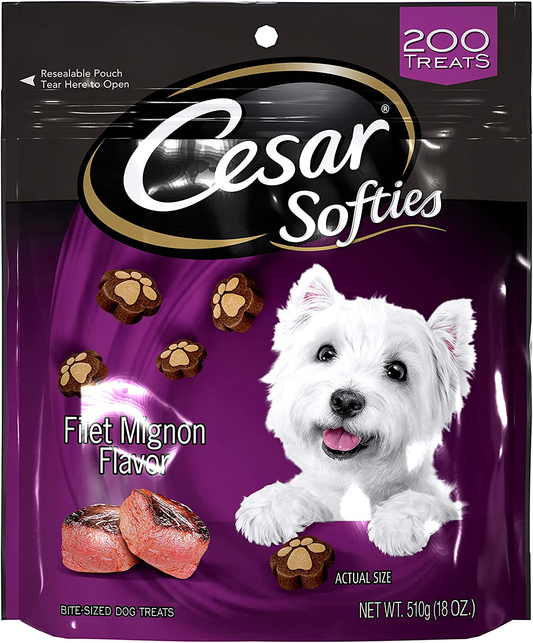 Cesar Softies Dog Treats Animals & Pet Supplies > Pet Supplies > Dog Supplies > Dog Treats Cesar Softies Filet Mignon 18 Ounce.