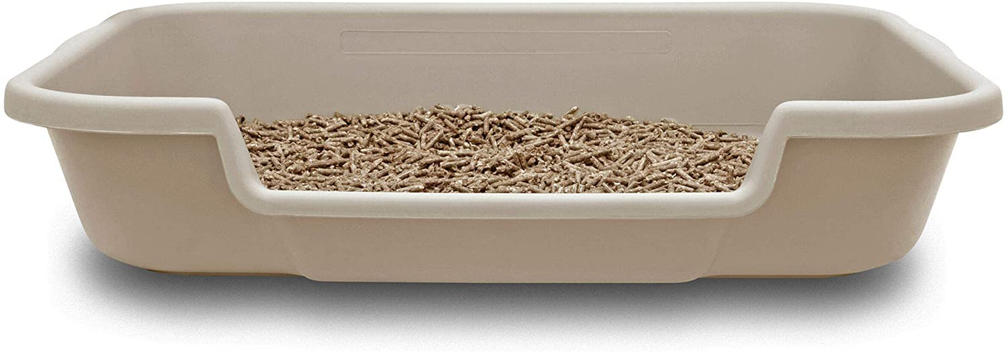 Ne14Pets Kitty Go Here Senior Cat Litter Box, Beach Sand Color, 2 Pans in One Box, save on Shipping, Large 24" X 20" X 5". USA Made Animals & Pet Supplies > Pet Supplies > Cat Supplies > Cat Litter Peck Rock Associates   