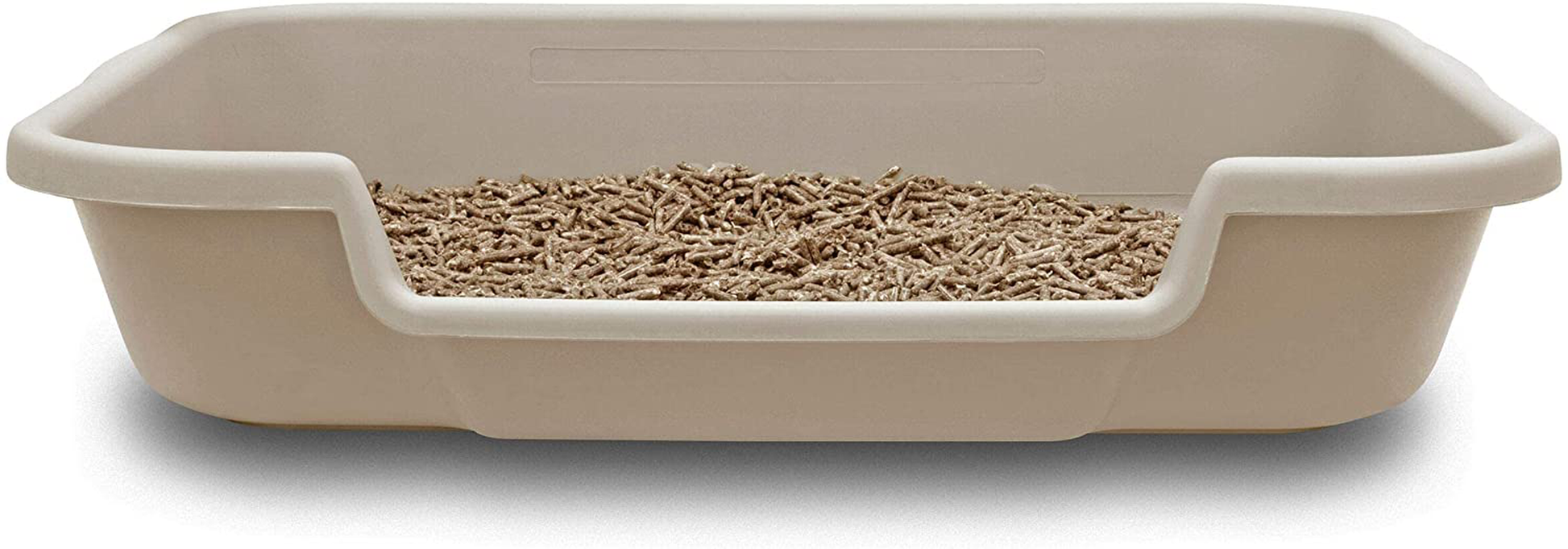 Ne14Pets Kitty Go Here Senior Cat Litter Box, Beach Sand Color, 2 Pans in One Box, save on Shipping, Large 24" X 20" X 5". USA Made Animals & Pet Supplies > Pet Supplies > Cat Supplies > Cat Litter Peck Rock Associates   