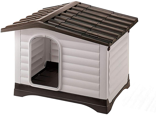 Ferplast Dogvilla Dog House, Ideal for Small Dog Breeds; Dog House Animals & Pet Supplies > Pet Supplies > Dog Supplies > Dog Houses Ferplast 37.4 x 25.98 x 26.77"  