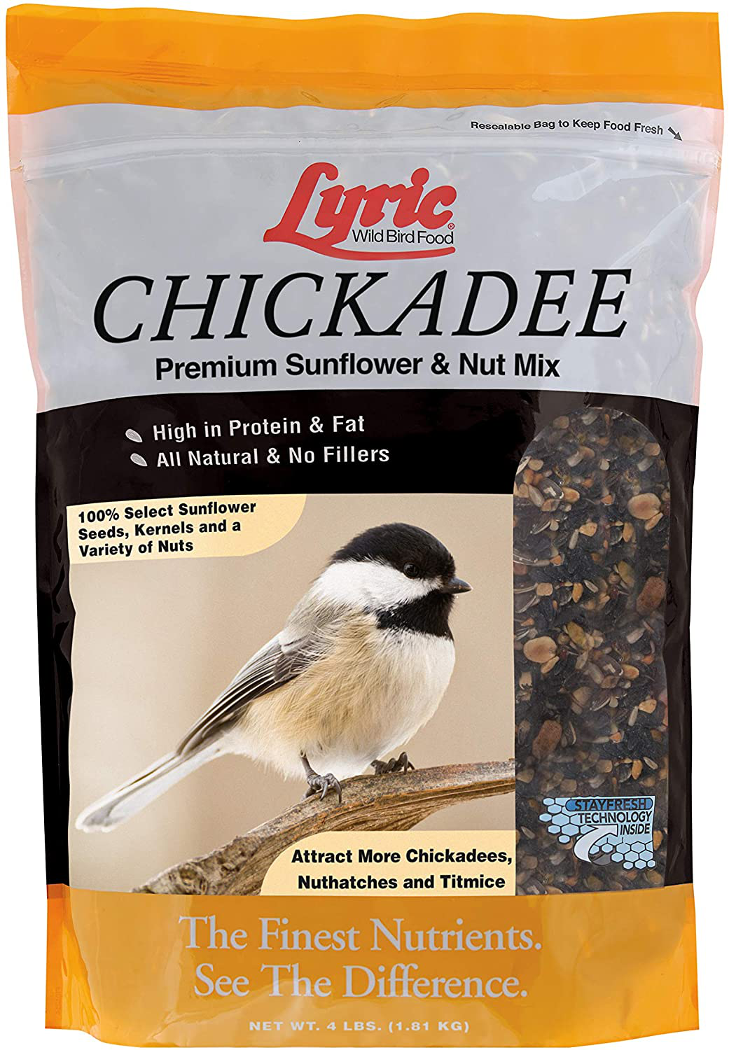 Lyric 2647416 Chickadee Wild Bird Mix, 20 Lb Animals & Pet Supplies > Pet Supplies > Bird Supplies > Bird Food Lyric 4 lb  