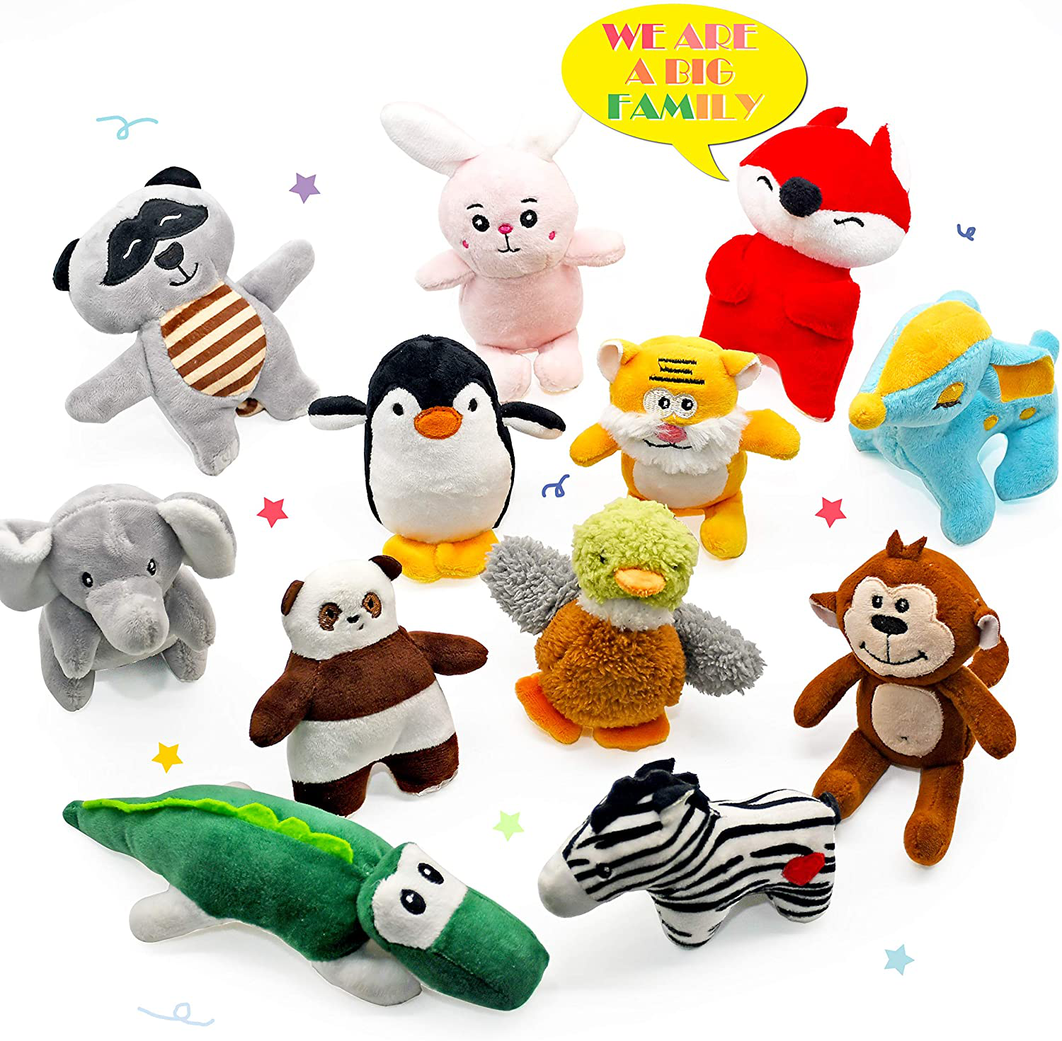 SHARLOVY Dog Squeaky Toys for Small Dogs,Stuffed Animal Puppy Toys,Cute Puppy Chew Toys for Dog Teething Toys, Pet Toys for Small to Medium Dogs,Soft Dog Toys,Plush Dog Toy Pack 12 in Carry Bag Animals & Pet Supplies > Pet Supplies > Dog Supplies > Dog Toys SHARLOVY   