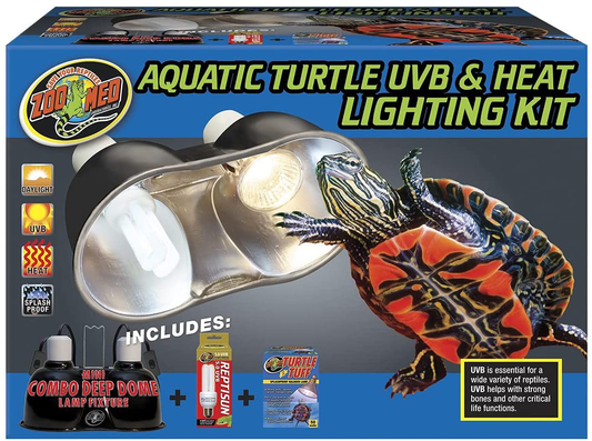 Aquatic Turtle UVB & Heat Lighting Kit with Attached Dbdpet Pro-Tip Guide Animals & Pet Supplies > Pet Supplies > Reptile & Amphibian Supplies > Reptile & Amphibian Habitat Heating & Lighting DBDPet   