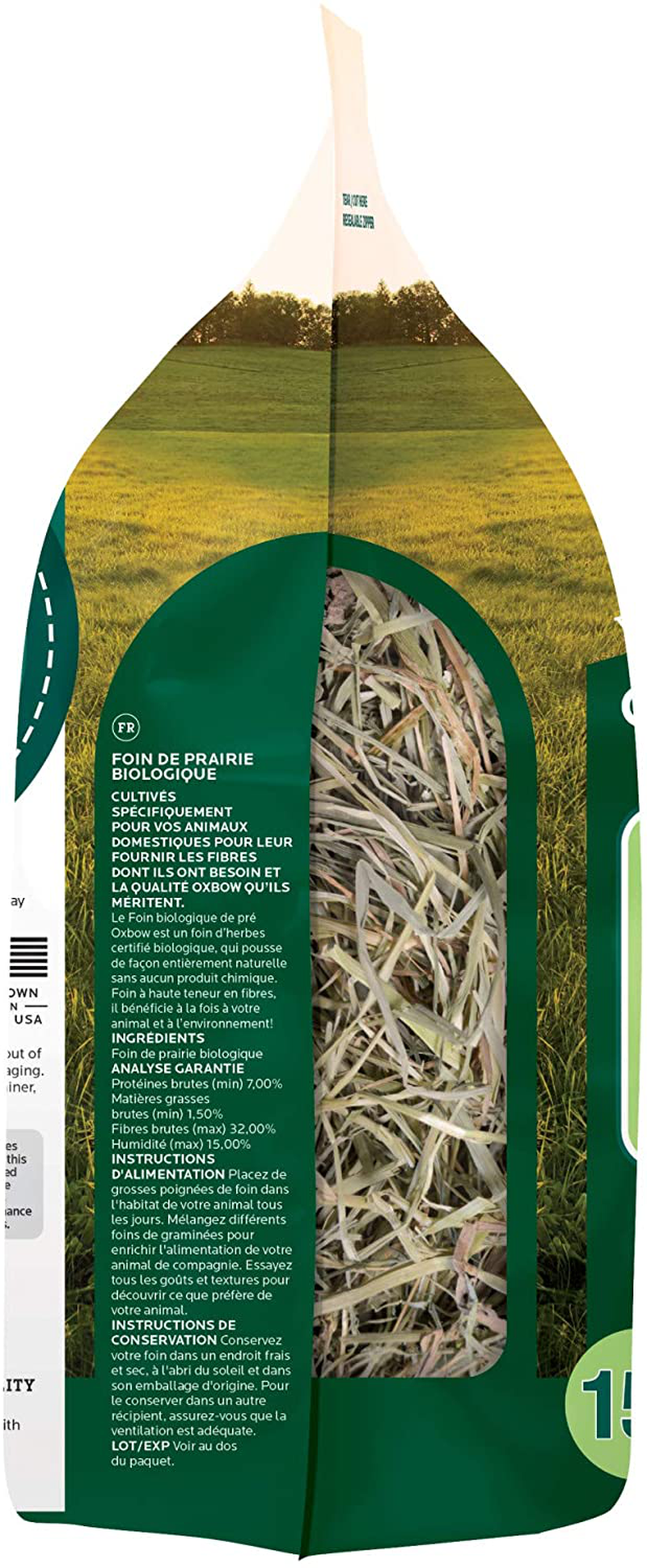 Oxbow Animal Health Organic Meadow Hay - All Natural Hay for Rabbits, Guinea Pigs, Chinchillas, Hamsters & Gerbils Animals & Pet Supplies > Pet Supplies > Small Animal Supplies > Small Animal Food Oxbow   