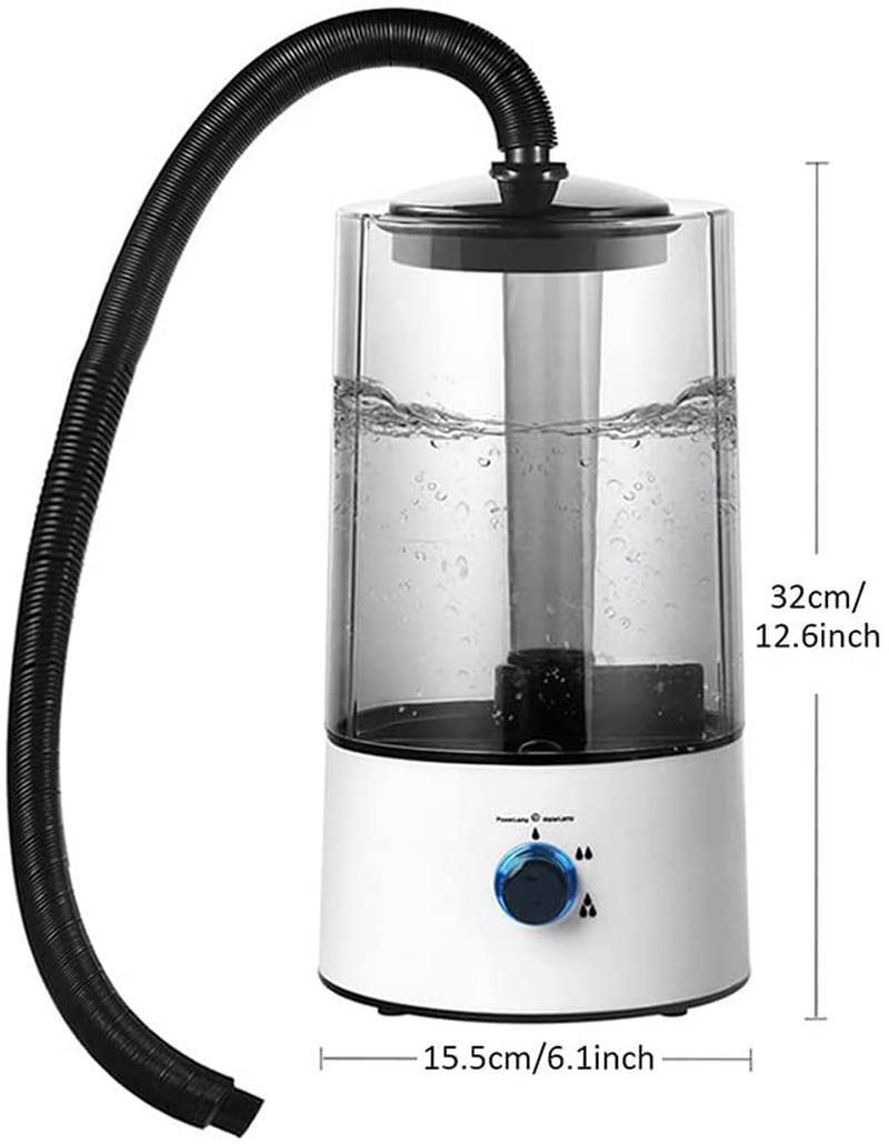 CALIDAKA Reptile Humidifier Fogger, 4L Reptile Humidifiers Mister with Extension Tube for Tortoise Habitat Chameleon Snake Amphibians, Compatible with All Terrariums, Cages and Enclosures