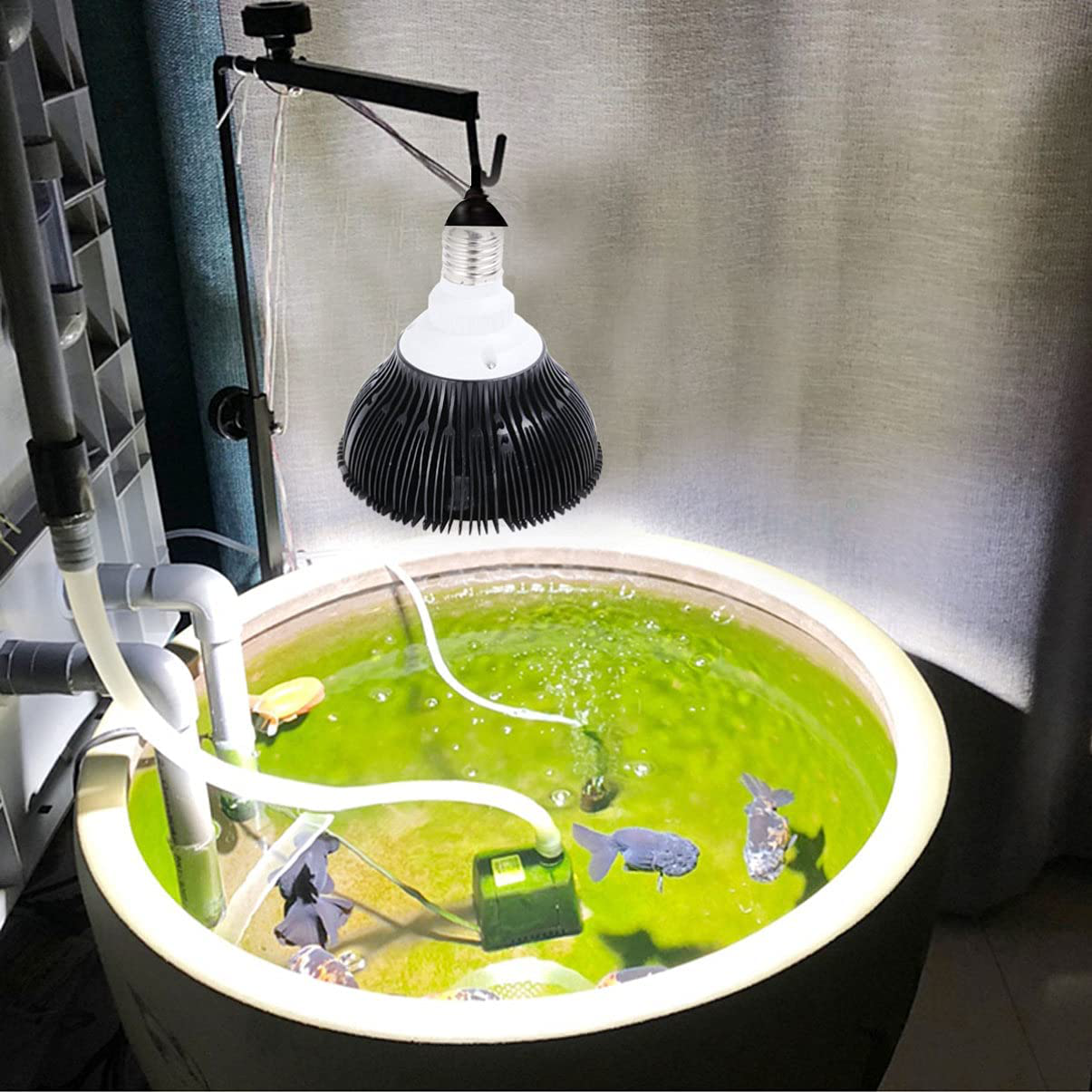 Uonlytech LED Aquarium Light 12W Aquarium Fish Tank Light Fish Tank Bulb for Coral Reef Saltwater Tank Plants Growth