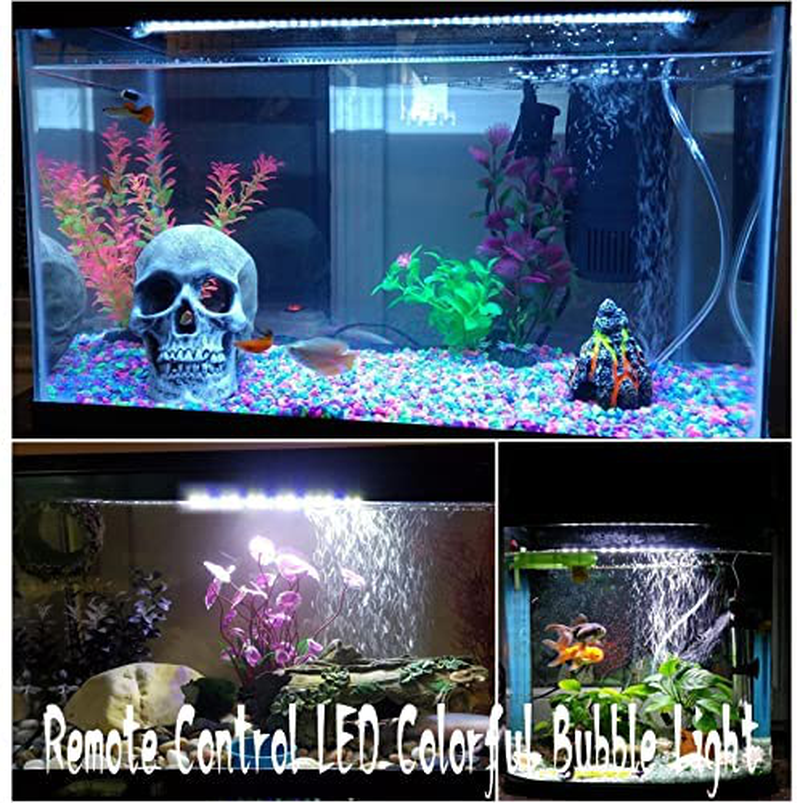 HCDMRE LED Air Bubble Light Aquarium Light Underwater Submersible Fish Tank Light Color Changing Making Oxygen Aquarium Tools,Us Plug,46Cm/18.1" Animals & Pet Supplies > Pet Supplies > Fish Supplies > Aquarium Lighting Dou-Ge HCDMRE   