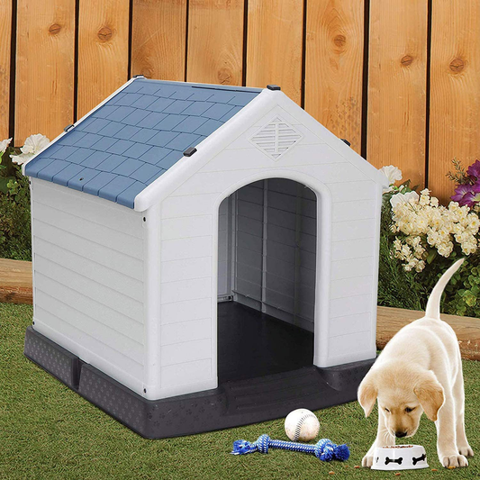 Bbbuy Plastic Dog House for Small to Medium Dogs Water Resistant Pet Puppy Kennel Shelter Indoor Outdoor Pet Dog House Animals & Pet Supplies > Pet Supplies > Dog Supplies > Dog Houses BBBuy   