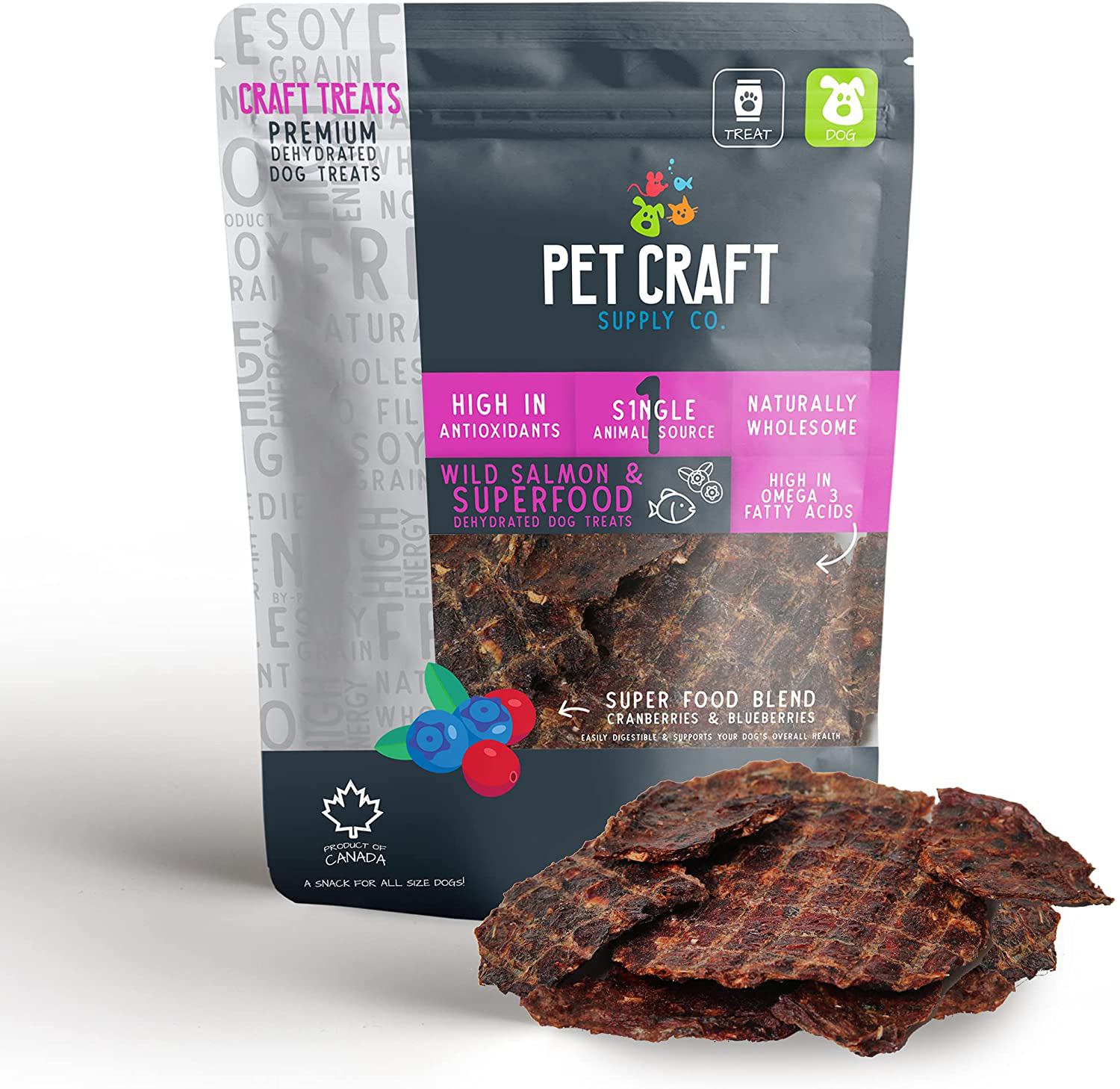 Pet Craft Supply Pure Natural Dried Dog Treats - Salmon Dog Treats - Liver Treats - Training Treats Great for Puppies - Grain Free Animals & Pet Supplies > Pet Supplies > Small Animal Supplies > Small Animal Treats Pet Craft Supply Salmon & Superfood  