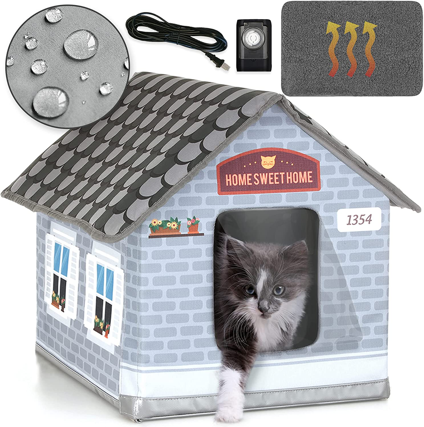 Warm cat house winter deals