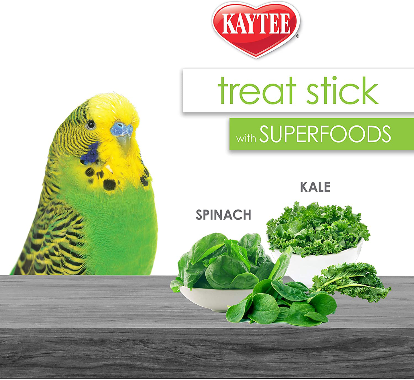 Kaytee Avian Superfood Treat Stick Spinach & Kale 5.5Oz Animals & Pet Supplies > Pet Supplies > Bird Supplies > Bird Treats Kaytee   