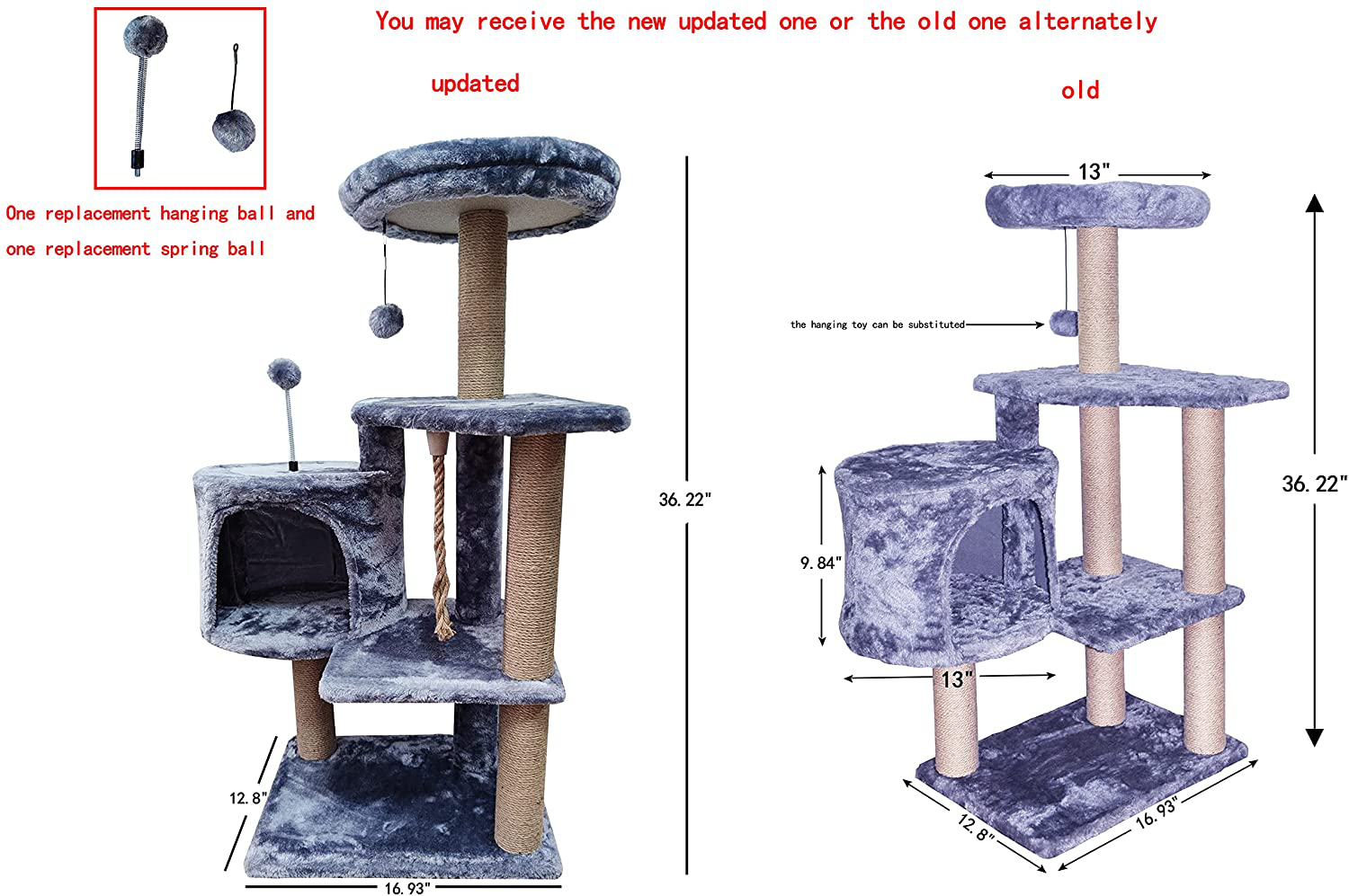 TINWEI Cat Tree Scratching Toy Activity Centre Cat Tower Furniture Scratching Posts Animals & Pet Supplies > Pet Supplies > Cat Supplies > Cat Furniture TINWEI   