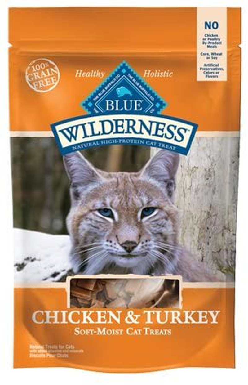 Blue Buffalo Wilderness Grain Free Cat Treats Chicken & Turkey 4 Oz Animals & Pet Supplies > Pet Supplies > Cat Supplies > Cat Treats Blue Buffalo   