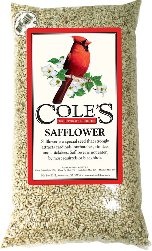 Cole'S Wild Bird Products 751478100449 Cole'S SA10 Safflower Birdseed, 10-Pound, 10 Lb Animals & Pet Supplies > Pet Supplies > Bird Supplies > Bird Food Cole's Wild Bird Products Original Version  