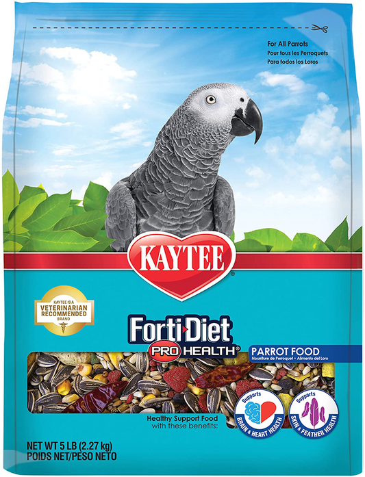 Kaytee Forti-Diet Pro Health Parrot Food Animals & Pet Supplies > Pet Supplies > Bird Supplies > Bird Treats Kaytee 5 Pound (Pack of 1)  