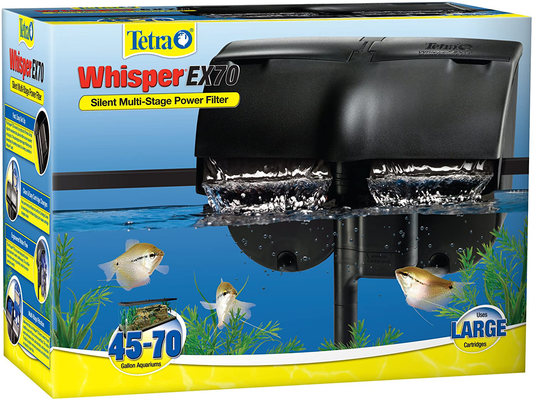 Tetra Whisper EX Silent Multi-Stage Power Filter for Aquariums Animals & Pet Supplies > Pet Supplies > Fish Supplies > Aquarium Filters Tetra 45-70 Gallons  