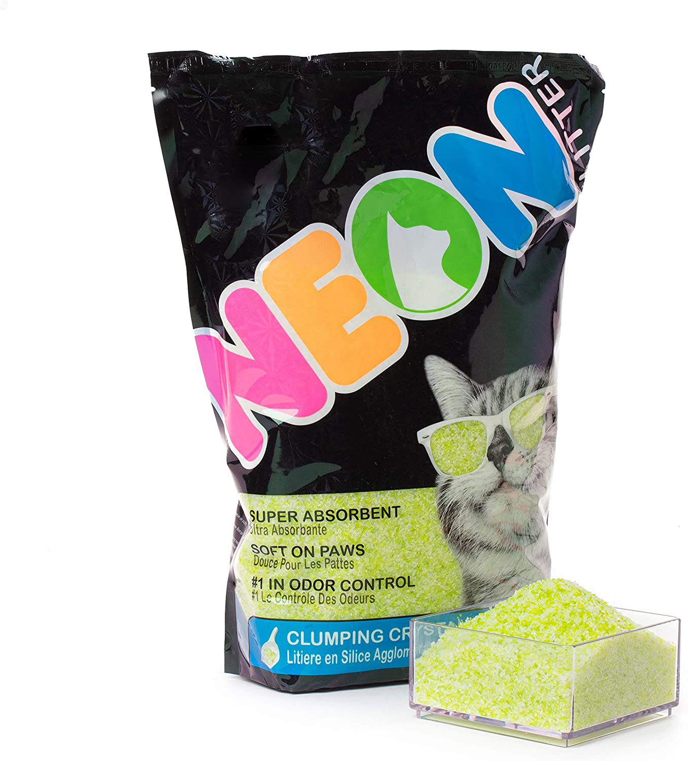 Neon Clumping Silica Gel Cat Litter Animals & Pet Supplies > Pet Supplies > Cat Supplies > Cat Litter Neon   