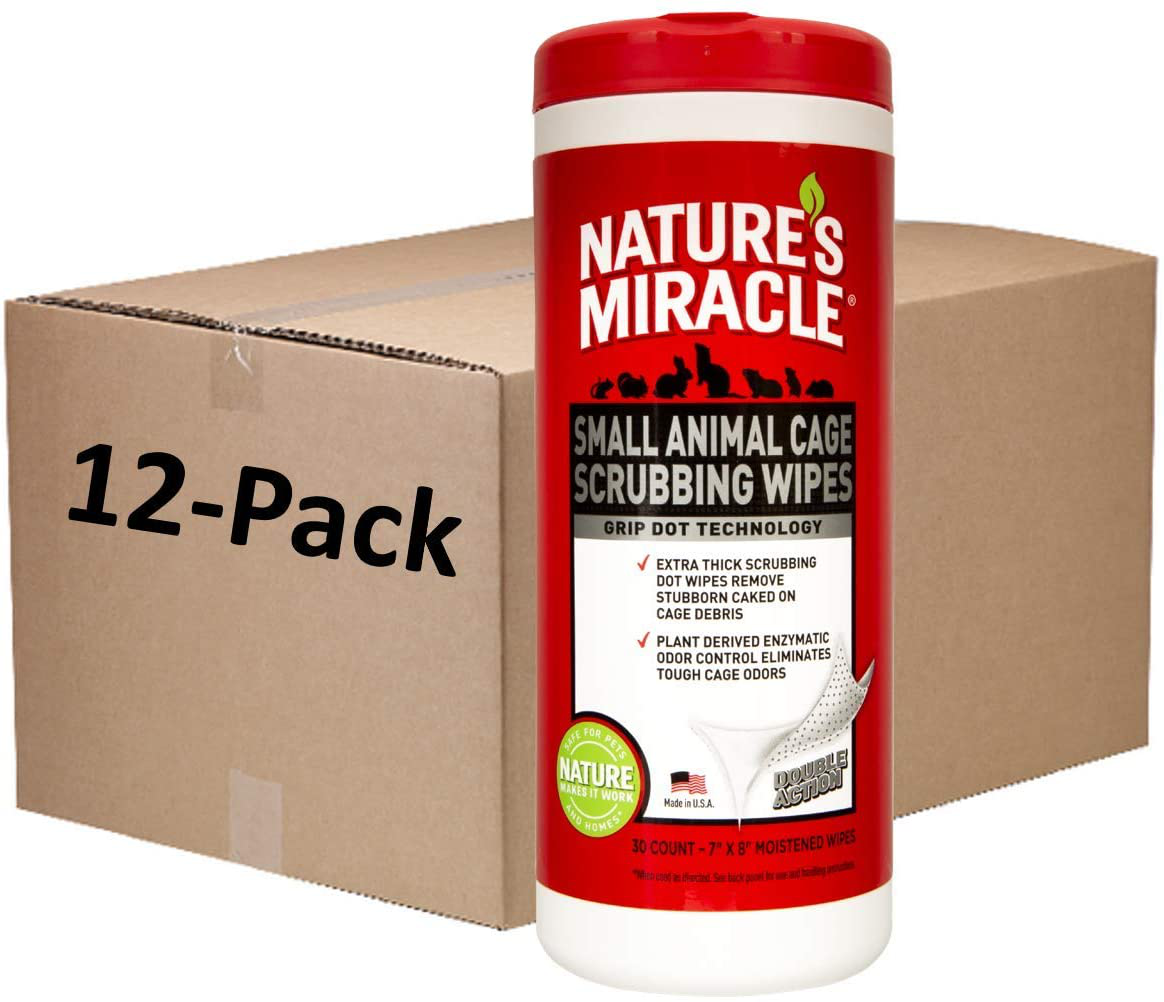 Nature'S Miracle Small Animal Cage Scrubbing Wipes