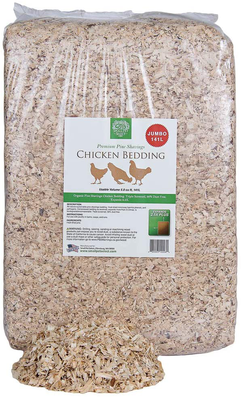 Small Pet Select- Pine Shavings Chicken Bedding, 141L, Brown (Chikpine-141L)