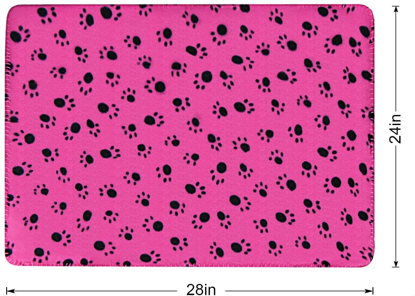 Comsmart Pet Blanket Dog Cat Soft Fleece Blankets Sleep Mat Pad Bed Cover with Paw Print for Kitten Puppy and Other Small Animals Animals & Pet Supplies > Pet Supplies > Small Animal Supplies > Small Animal Bedding Comsmart   