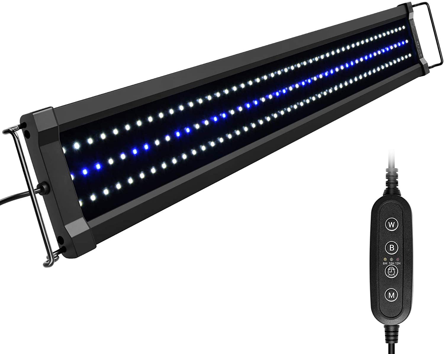 NICREW Classicled Gen 2 Aquarium Light, Dimmable LED Fish Tank Light with 2-Channel Control, White and Blue Leds, High Output, Size 18 to 24 Inch, 15 Watts Animals & Pet Supplies > Pet Supplies > Fish Supplies > Aquarium Lighting NICREW 30 - 36 in  