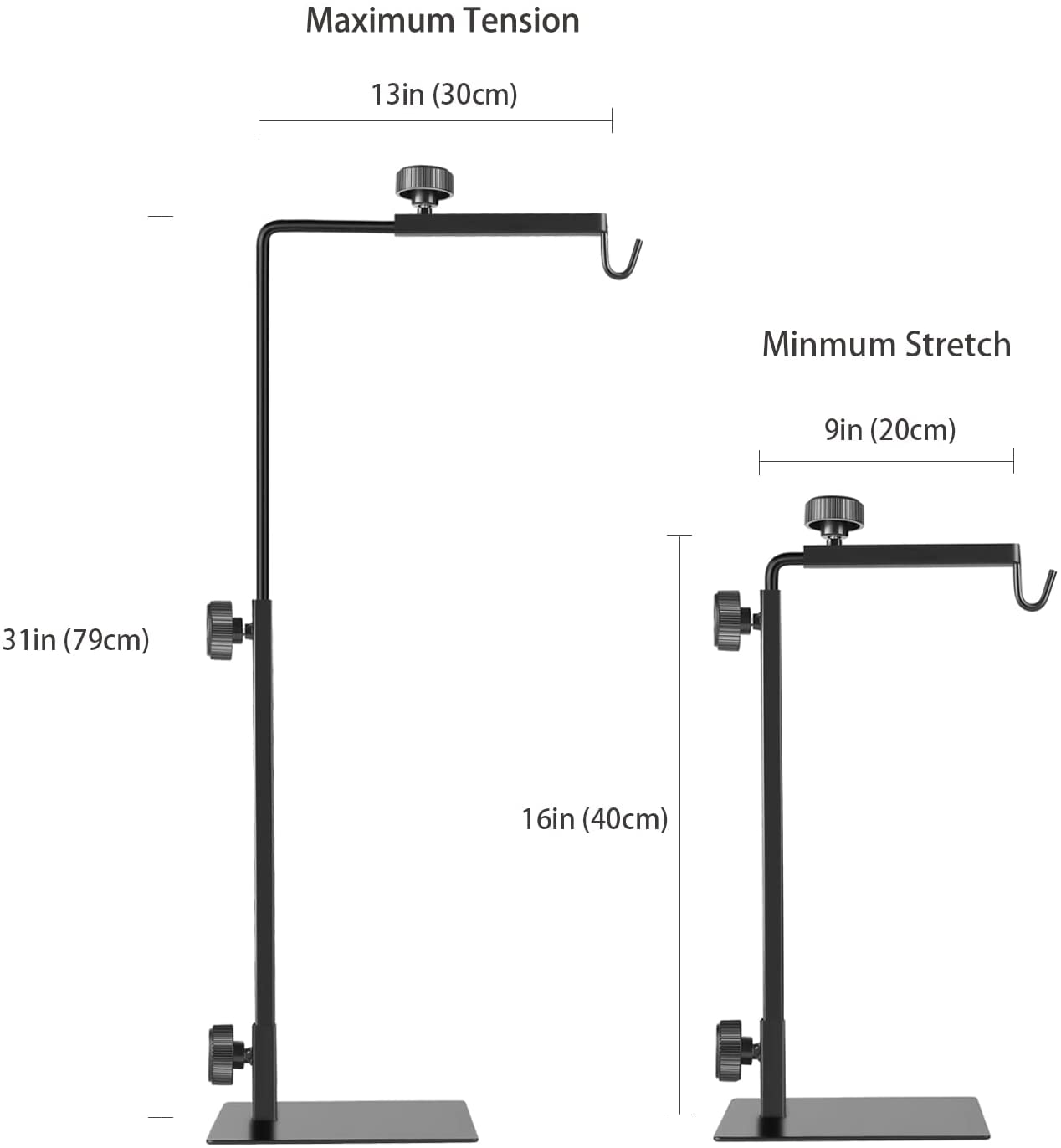 BOURDSERK Reptile Lamp Stand Heat Lamp Metal Bracket Adjustable Floor Holder for Reptile Glass Terrarium Heating Light, Suitable for Snake Turtle Frog Bearded Dragon Chameleon Habitat Tank Accessories Animals & Pet Supplies > Pet Supplies > Reptile & Amphibian Supplies > Reptile & Amphibian Habitat Accessories BOURDSERK   