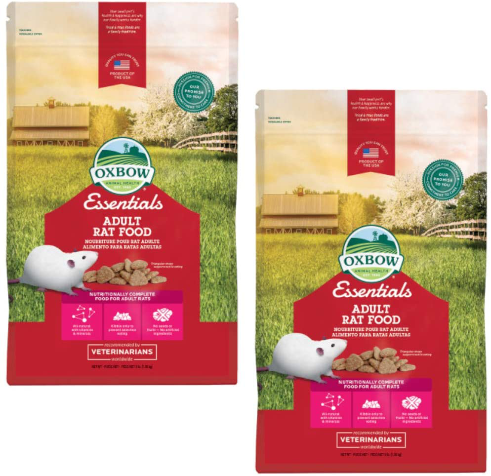 Oxbow Essentials - Adult Rat Food 6 Pound (2 X 3 Pound Bags)
