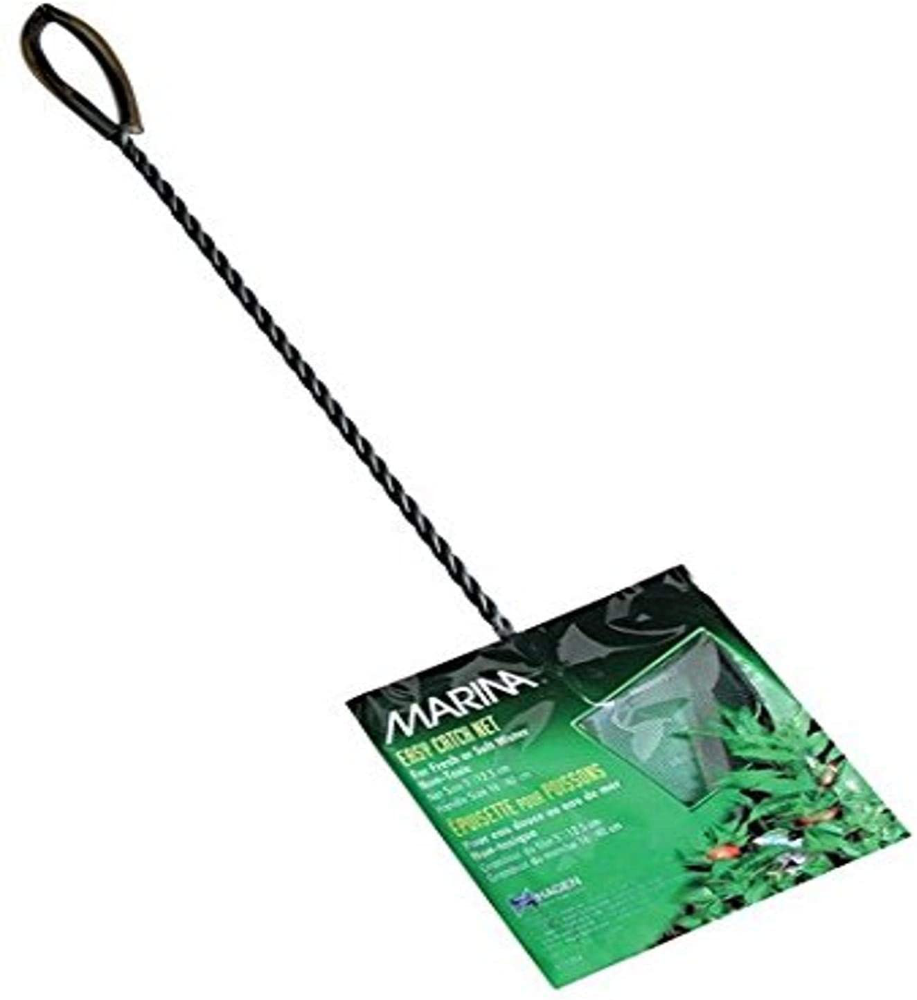 Marina 5 Inch Black Coarse Nylon with 16 Inch Handle Animals & Pet Supplies > Pet Supplies > Fish Supplies > Aquarium Fish Nets Rolf C. Hagen (USA) Corp.   