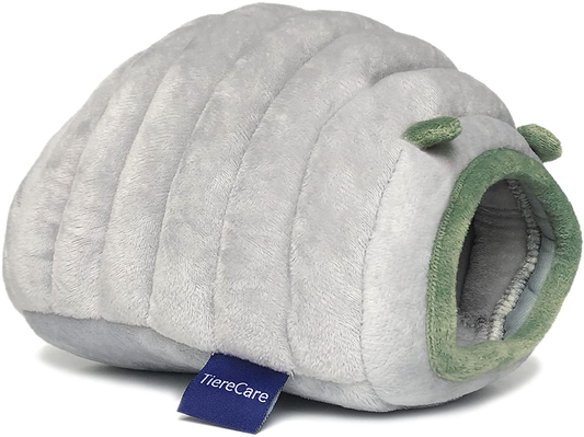 Tierecare Hamster Hideout Guinea Pig House Bed Cozy Habitat Hideaway Warm Cage Accessories for Hedgehog Ferret Chinchilla Small Animal Cute Washable Animals & Pet Supplies > Pet Supplies > Small Animal Supplies > Small Animal Habitat Accessories Tierecare Grey  