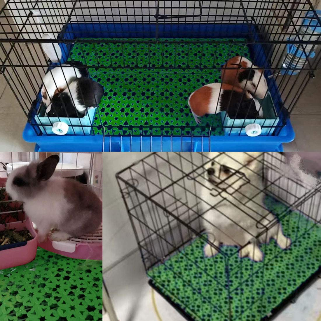 Hamiledyi Rabbit Cage Mats Floor Plastic Feet Pads Mat for Pet Cats Dogs Bunny Hamster Rat Chinchilla Guinea Pig Animals & Pet Supplies > Pet Supplies > Small Animal Supplies > Small Animal Bedding Hamiledyi   