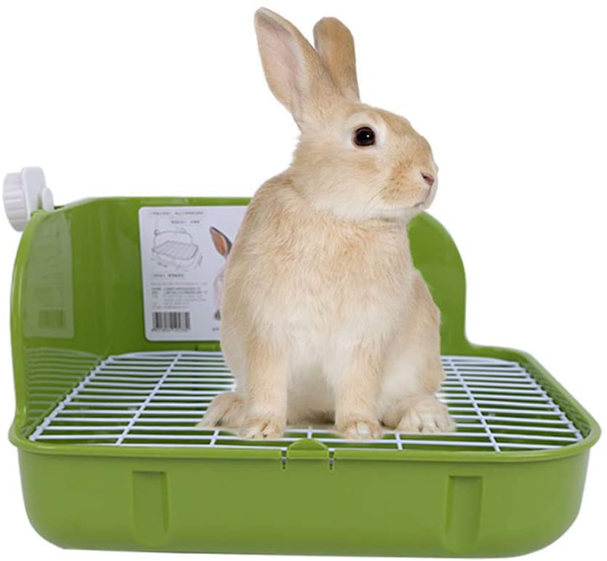 Humorous.P Rabbit Litter Box - Pet Corner Litter Box Cage Potty Trainer Rectangular Plastic Material Animals & Pet Supplies > Pet Supplies > Small Animal Supplies > Small Animal Bedding Humorous.P   