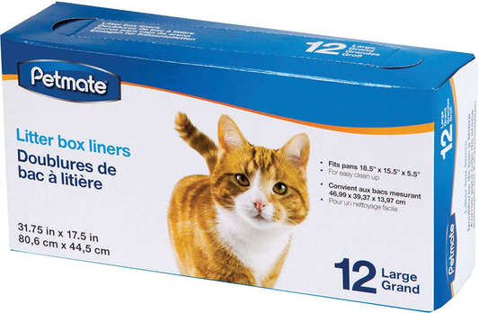 Petmate Cat Pan Liners Large Animals & Pet Supplies > Pet Supplies > Cat Supplies > Cat Litter Box Liners Petmate   