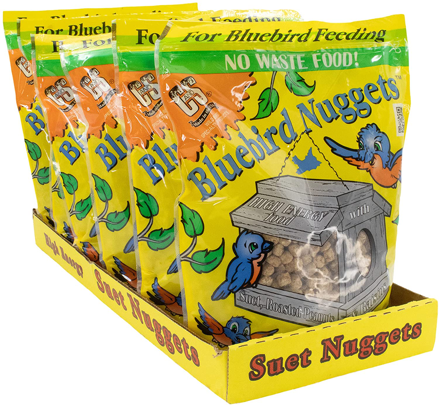C&S Wild Bird Food Nuggets 27 Ounces, 6 Pack