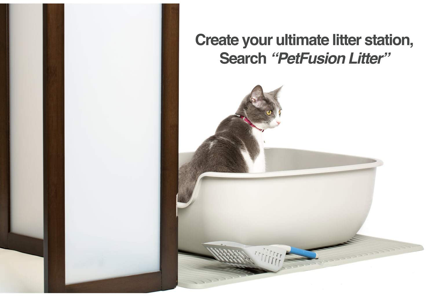 Petfusion Betterbox Cat Litter Box, Non-Stick Large Litter Box (Kitty Litter Box-Pet Safe Non-Stick Coating for Easy Cleaning of Cat Litter) Litter Pans Made of Stronger ABS Plastic Single or Two Pack