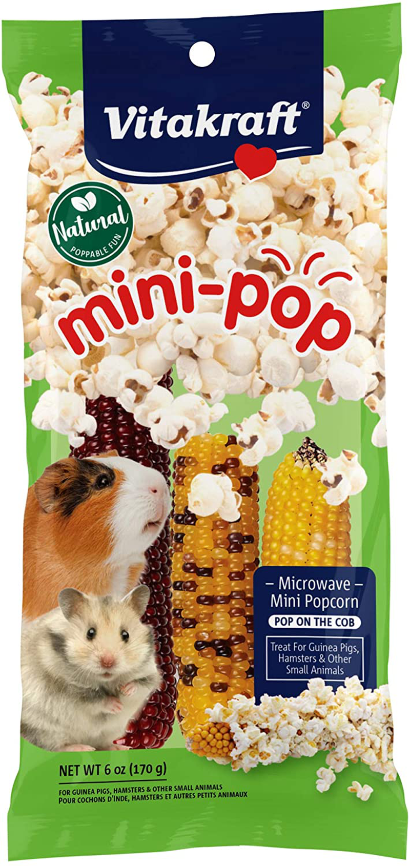 Vitakraft Mini Pops Treat for All Small Animals Animals & Pet Supplies > Pet Supplies > Small Animal Supplies > Small Animal Treats Vitakraft 6-Ounce  