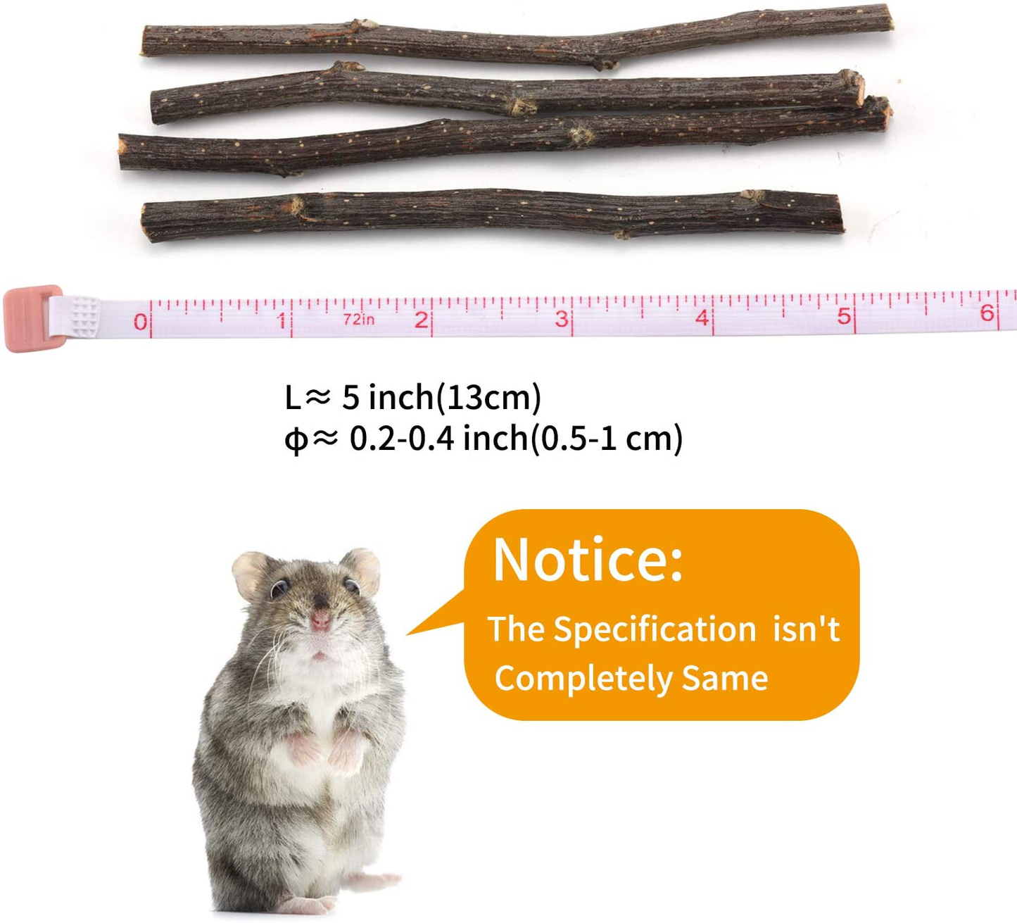 CHUHUAYUAN Natural Apple Sticks, 300G Treats Food for Small Animals, Chew Toys for Chinchilla Guinea Pigs Rabbit Squirrel Hamster Bunny Animals & Pet Supplies > Pet Supplies > Small Animal Supplies > Small Animal Food CHUHUAYUAN   