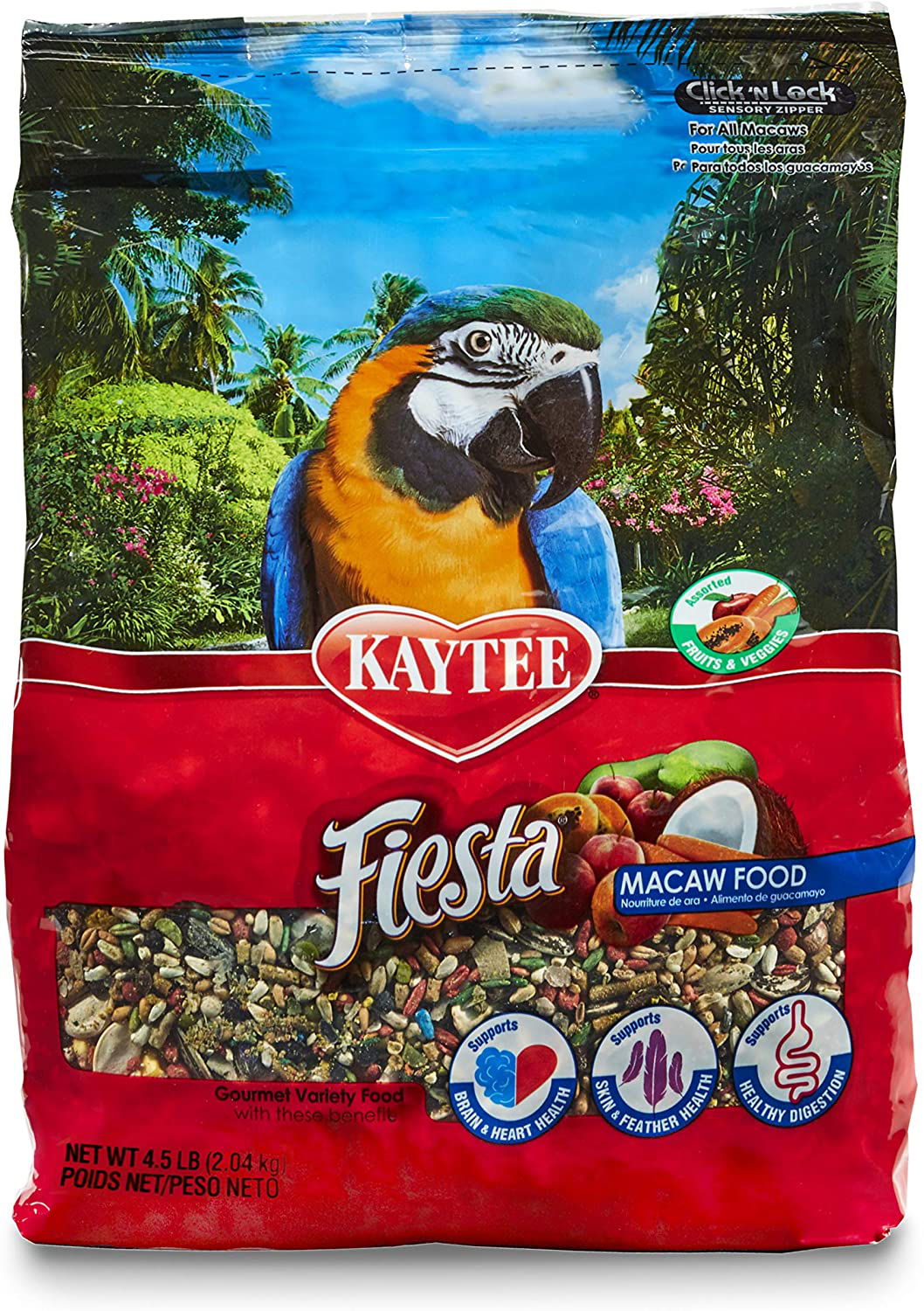 Kaytee Fiesta Macaw Bird Food Animals & Pet Supplies > Pet Supplies > Bird Supplies > Bird Food Central Garden & Pet   