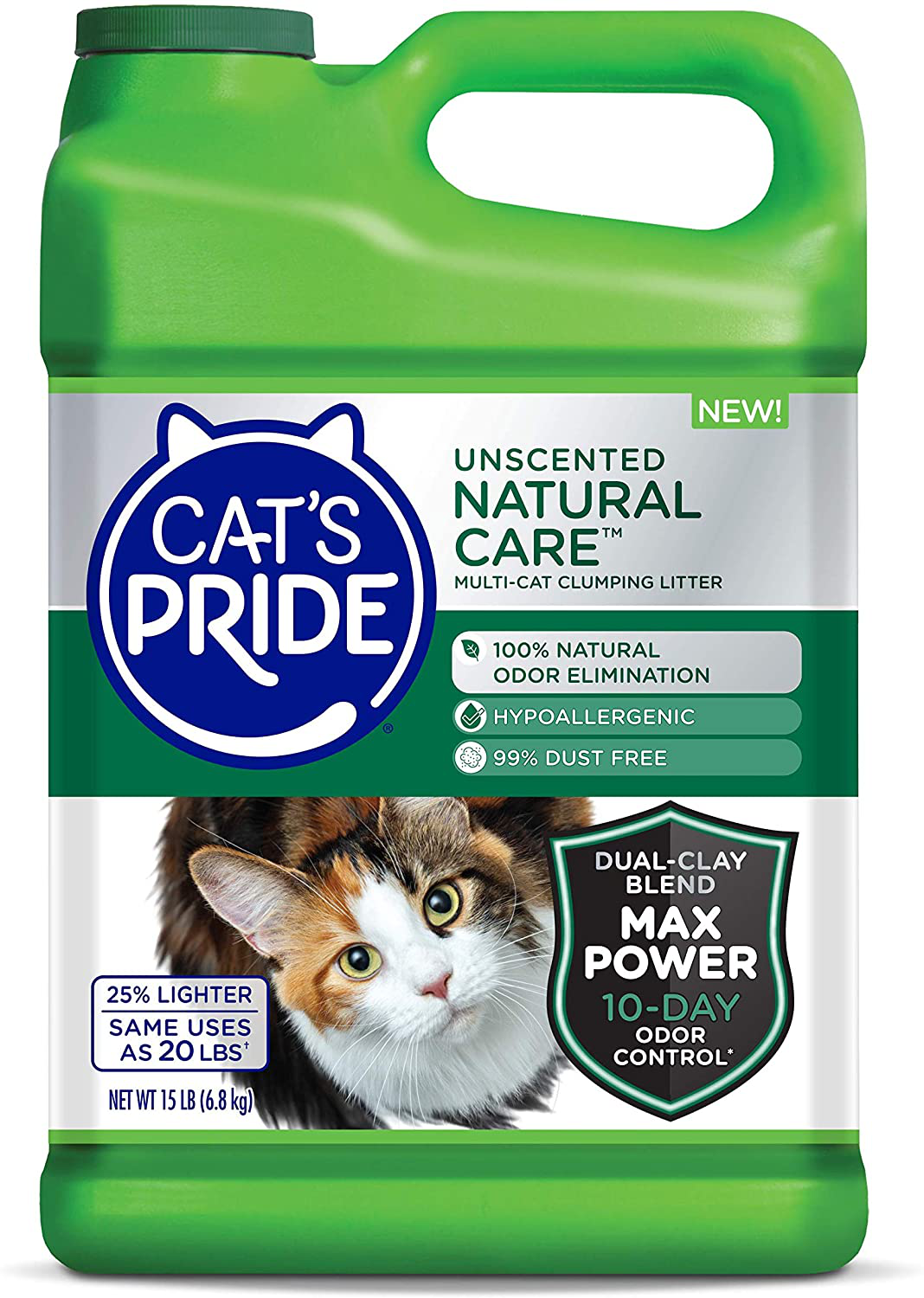 Cat’S Pride Clumping Clay Multi-Cat Litter 15 Pounds Animals & Pet Supplies > Pet Supplies > Cat Supplies > Cat Litter Box Liners Cat's Pride Natural Care  