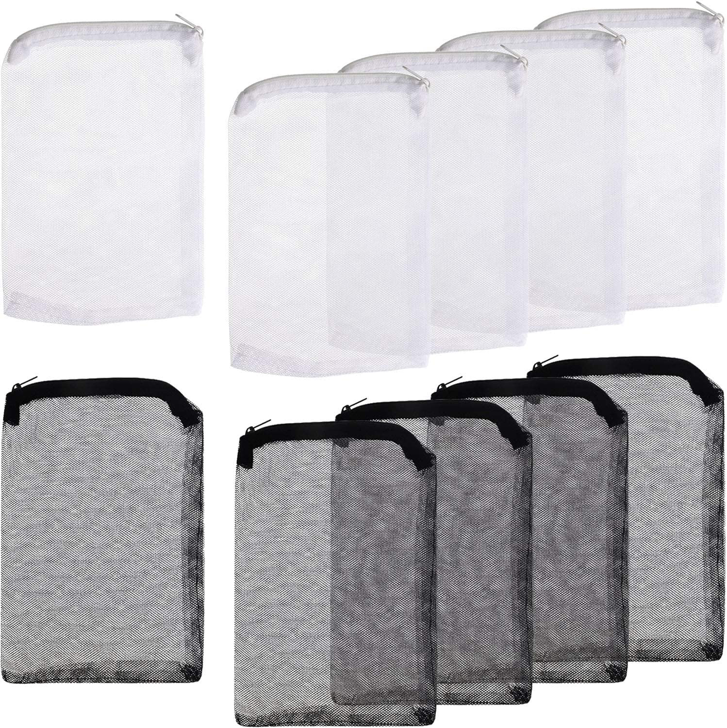 Onwon 10 Pieces Aquarium Filter Bags Fish Tank Media Mesh Filter Bags Net Bag with Zipper for Charcoal Pelletized Remove Activated Carbon, Biospheres, Ceramic Rings Animals & Pet Supplies > Pet Supplies > Fish Supplies > Aquarium Gravel & Substrates Onwon   