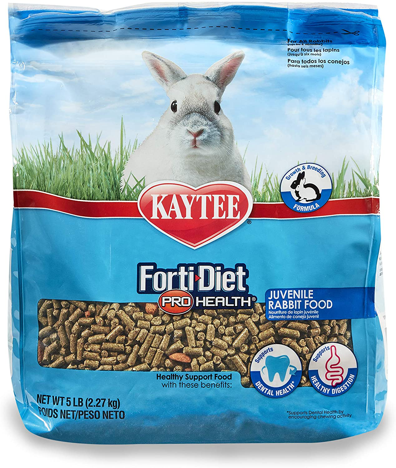 Kaytee Forti-Diet Pro Health Juvenile Rabbit Food 5Lb Animals & Pet Supplies > Pet Supplies > Small Animal Supplies > Small Animal Food Kaytee   